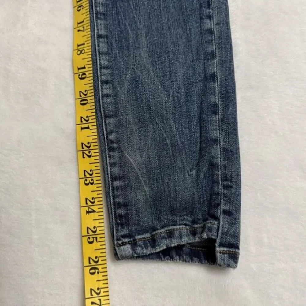 LOT Of 2 Zara‎ Jeans Size 4 Mid Rise Raw Hem Distressed Stretch Denim Bundle